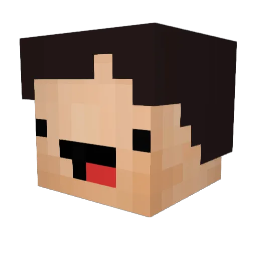 kokevalma Minecraft avatar head, 3D render