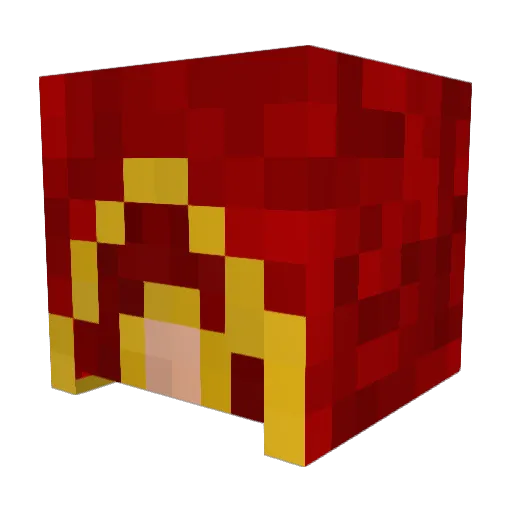 kokichat Minecraft avatar head, 3D render