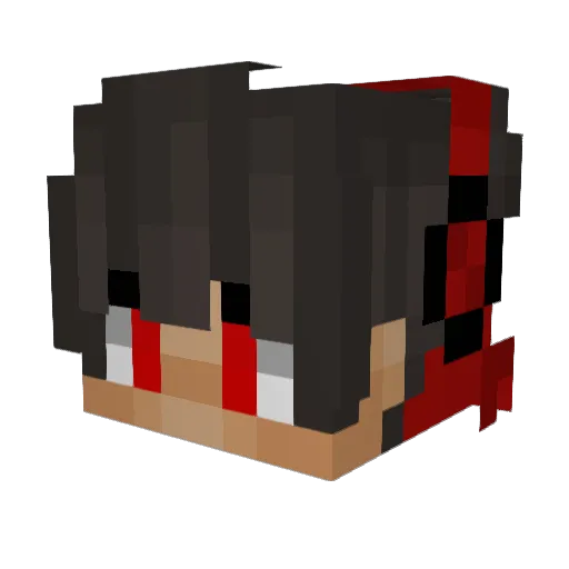 kokkinolo Minecraft avatar head, 3D render