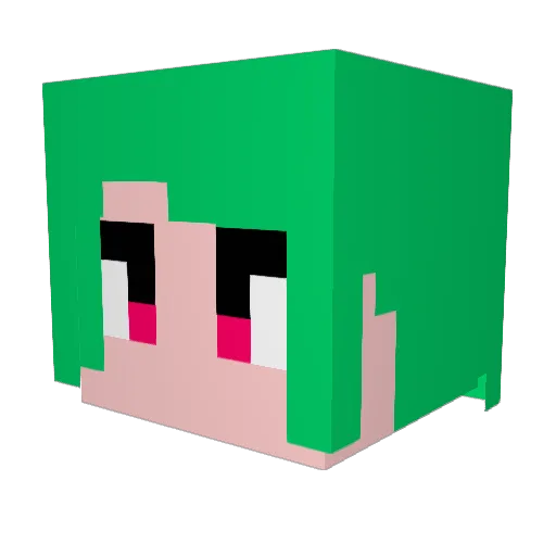 kokko0201 Minecraft avatar head, 3D render