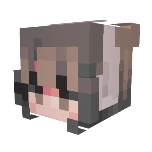 koko0505 Minecraft avatar head, 3D render