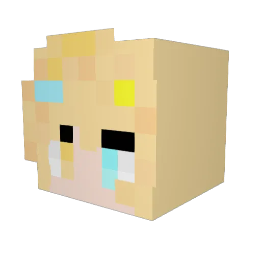 koko11029 Minecraft avatar head, 3D render