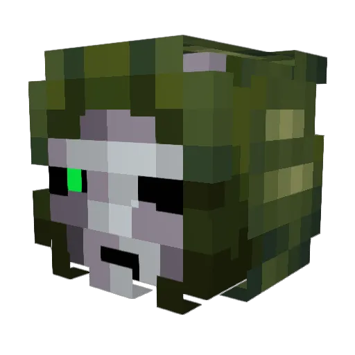 koko700x Minecraft avatar head, 3D render