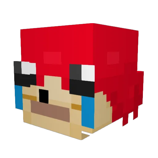 kokodu6 Minecraft avatar head, 3D render