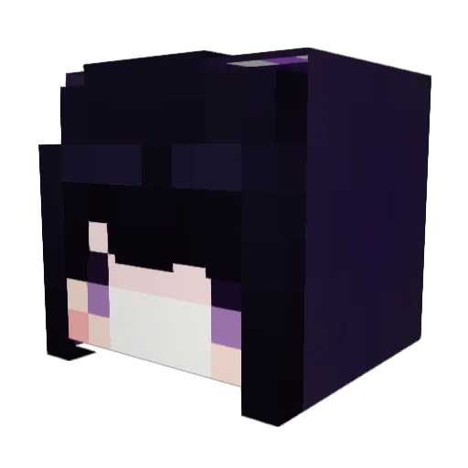kokoho Minecraft avatar head, 3D render