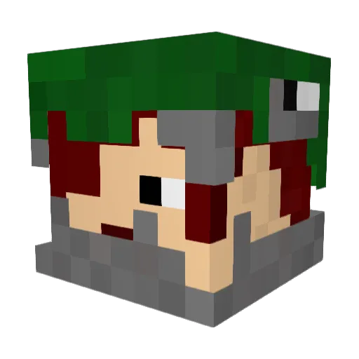 kokoko371 Minecraft avatar head, 3D render