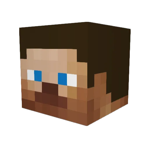 kokokul Minecraft avatar head, 3D render