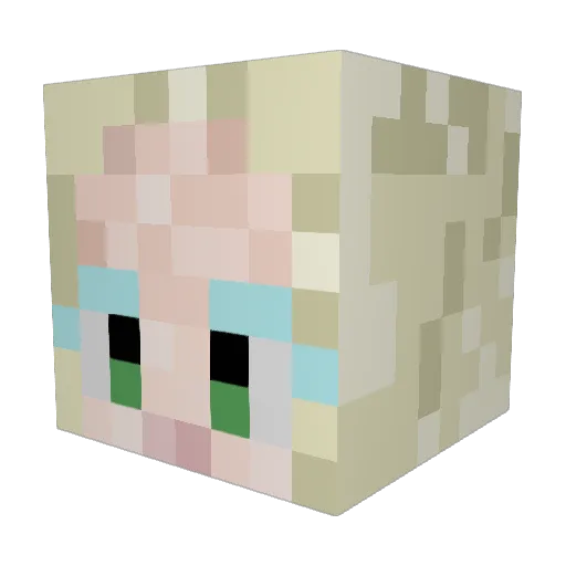 kokolike123 Minecraft avatar head, 3D render