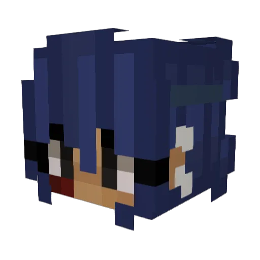 kokomisbff Minecraft avatar head, 3D render