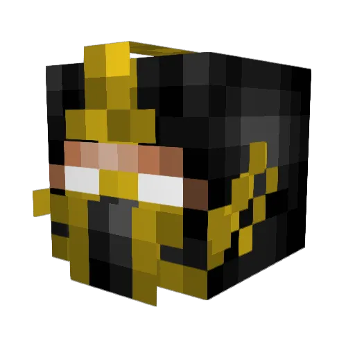 kokomitch Minecraft avatar head, 3D render