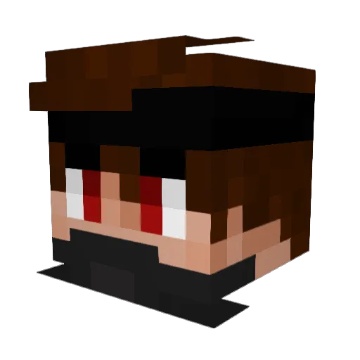 kokoos Minecraft avatar head, 3D render