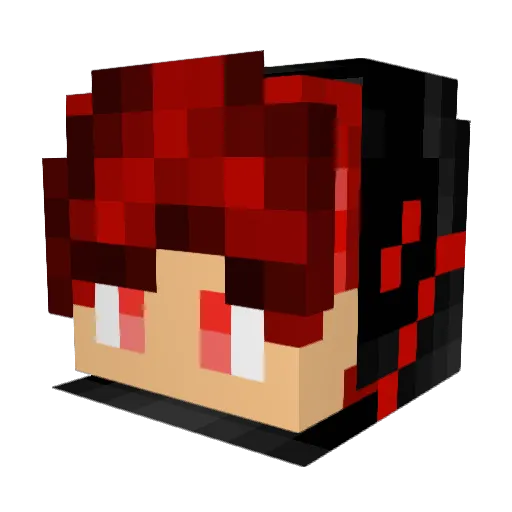 kokoro0508 Minecraft avatar head, 3D render