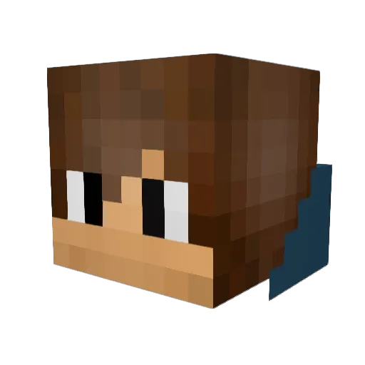kokske Minecraft avatar head, 3D render
