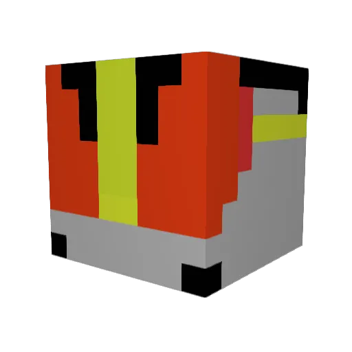 kokubota Minecraft avatar head, 3D render