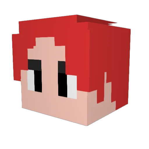 kokushibo7sama Minecraft avatar head, 3D render
