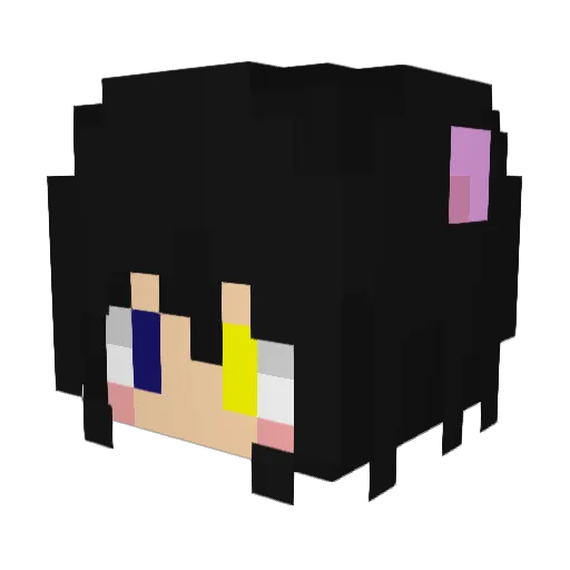 kokutou1014 Minecraft avatar head, 3D render