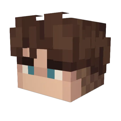 kol_swaga Minecraft avatar head, 3D render
