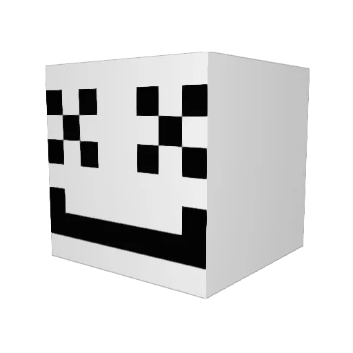 kola_yt Minecraft avatar head, 3D render