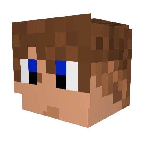 kolar_eu Minecraft avatar head, 3D render