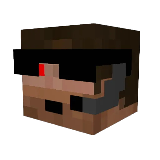 kolby33 Minecraft avatar head, 3D render