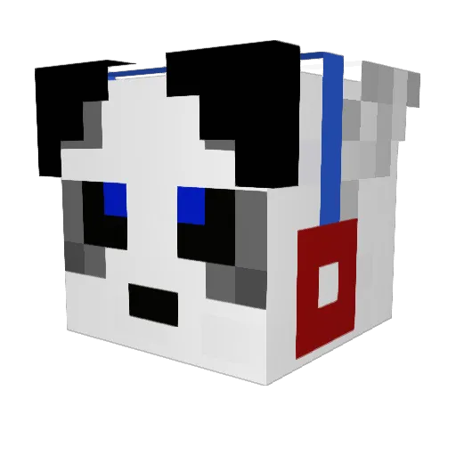 koldi Minecraft avatar head, 3D render