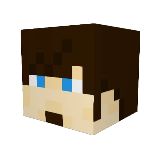 koldspaghetti Minecraft avatar head, 3D render