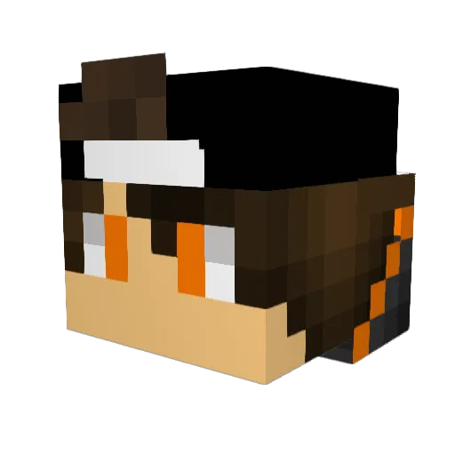 koleolloll Minecraft avatar head, 3D render