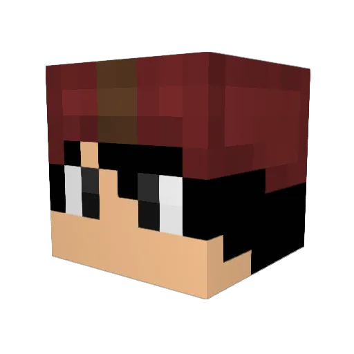 kolhoz Minecraft avatar head, 3D render