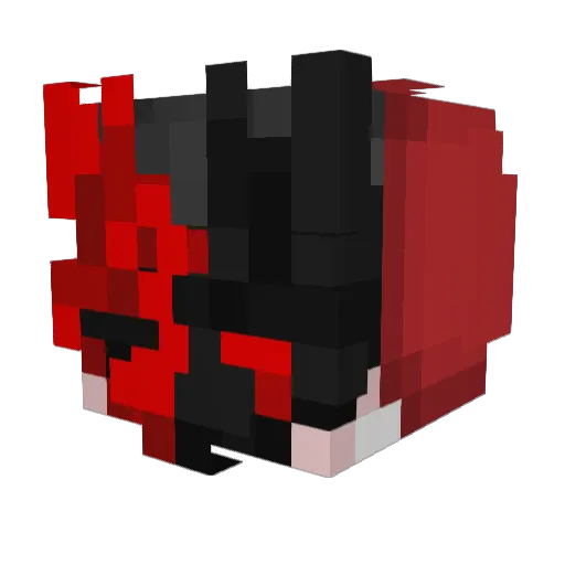koliolll Minecraft avatar head, 3D render
