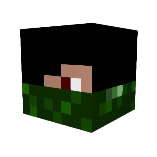 kolivos Minecraft avatar head, 3D render