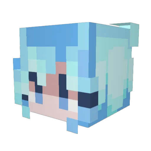 kollasarah Minecraft avatar head, 3D render