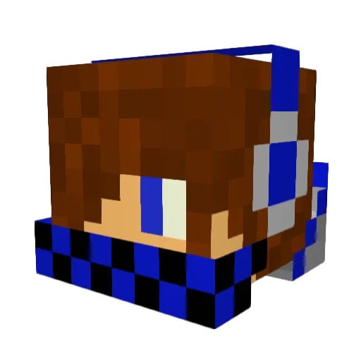 kollejr Minecraft avatar head, 3D render