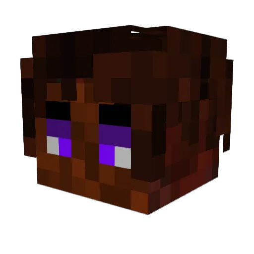 kolnel Minecraft avatar head, 3D render