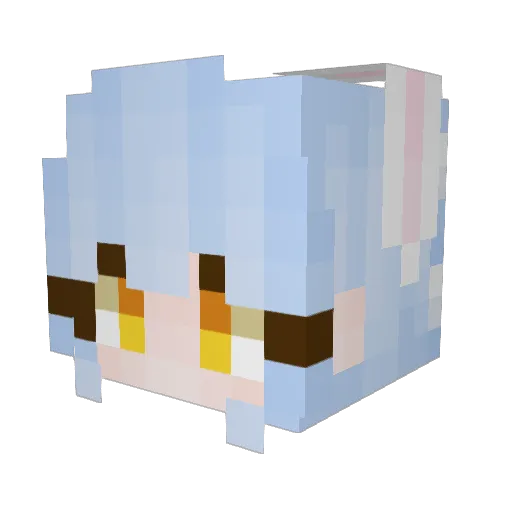 kolofr Minecraft avatar head, 3D render