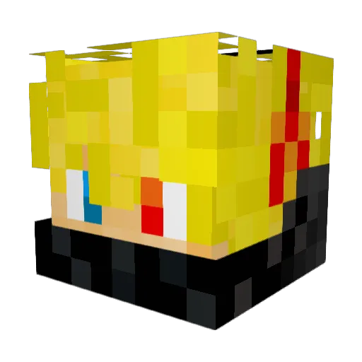 kolosozero Minecraft avatar head, 3D render