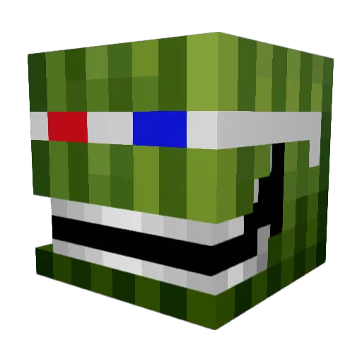 koloss2000 Minecraft avatar head, 3D render