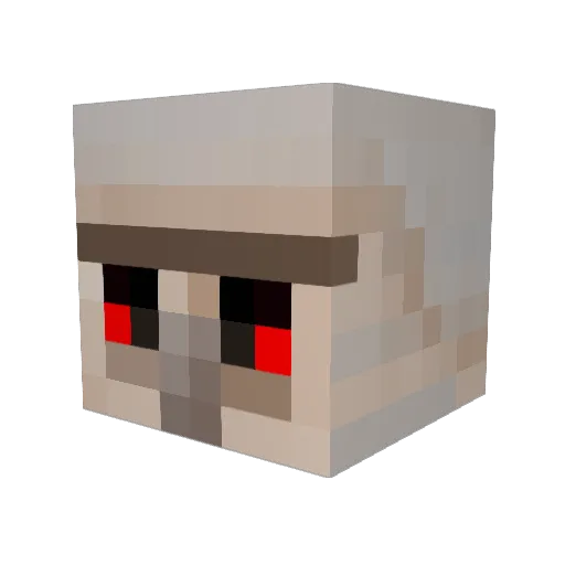 kolp098 Minecraft avatar head, 3D render