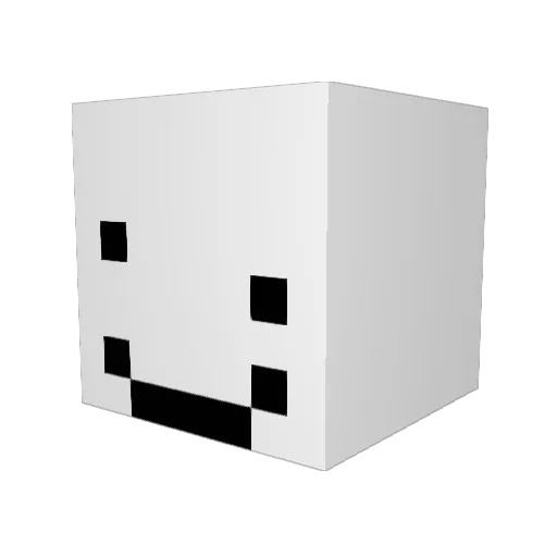 kolpapara Minecraft avatar head, 3D render