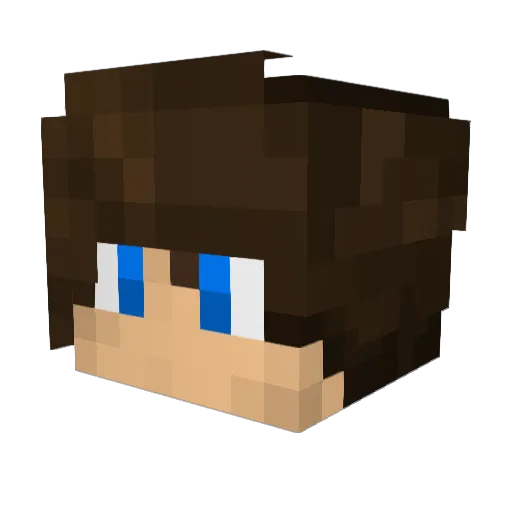 kolse50 Minecraft avatar head, 3D render