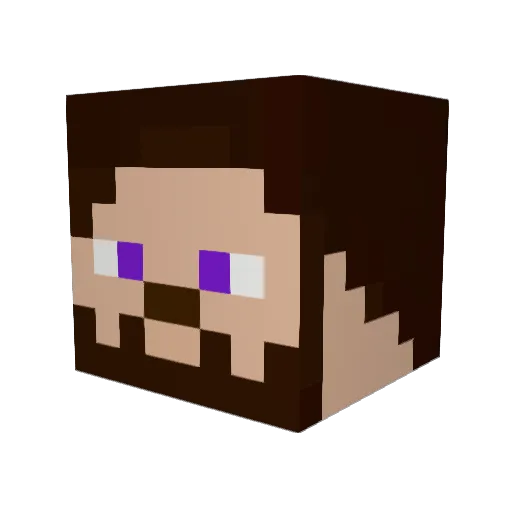 kolte Minecraft avatar head, 3D render