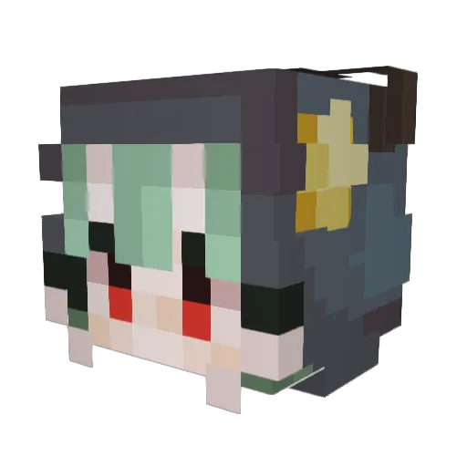 kolthejoker Minecraft avatar head, 3D render