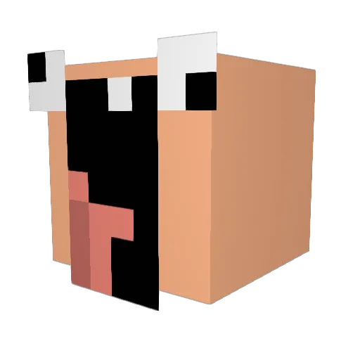 koltzie Minecraft avatar head, 3D render