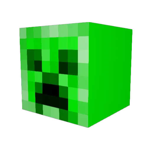 komamemama Minecraft avatar head, 3D render