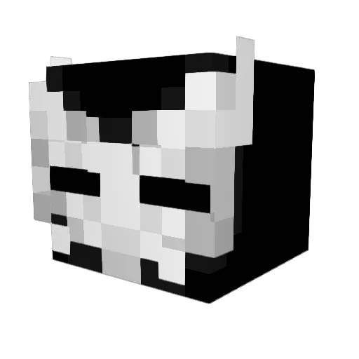 komarigg Minecraft avatar head, 3D render
