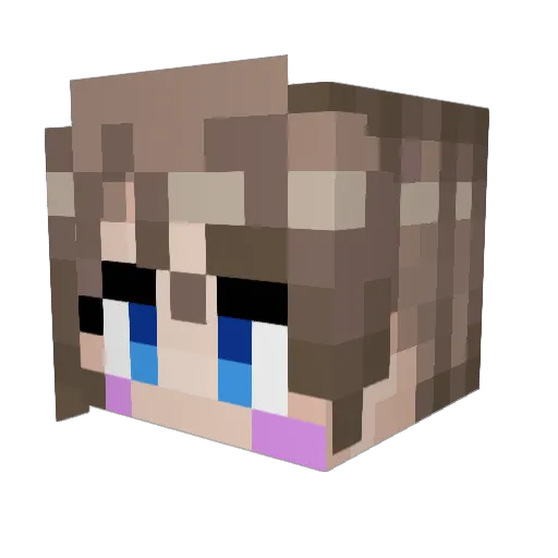 komarin5555 Minecraft avatar head, 3D render