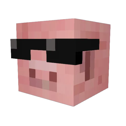 komas2345 Minecraft avatar head, 3D render