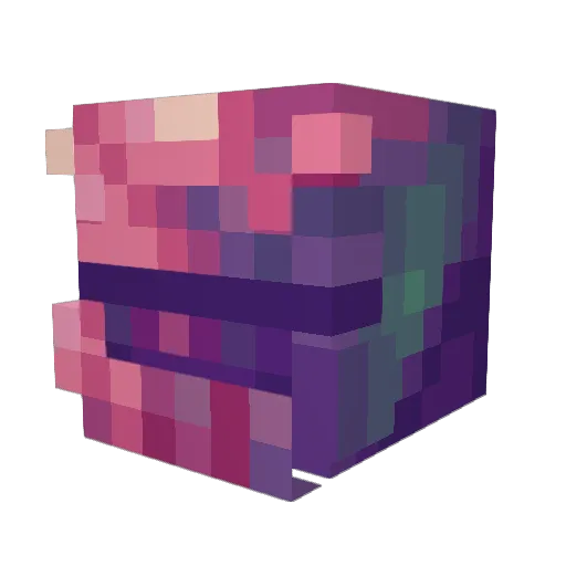 komerchan Minecraft avatar head, 3D render