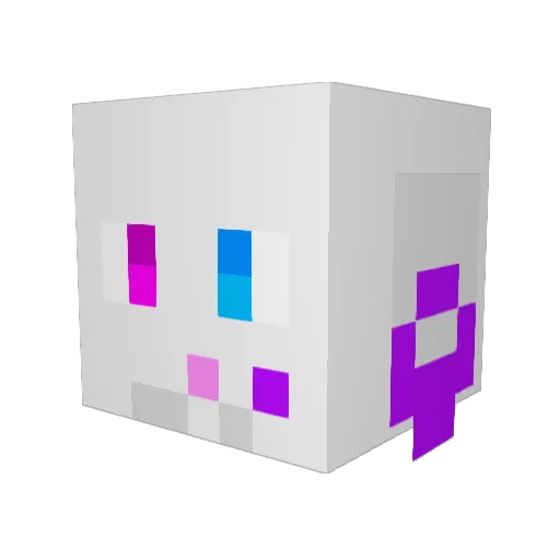 kometch Minecraft avatar head, 3D render