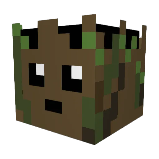 komfyren Minecraft avatar head, 3D render