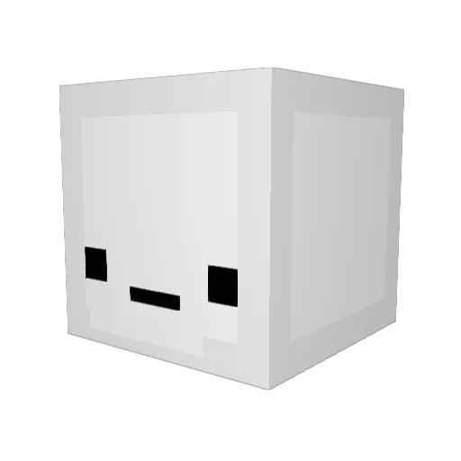 komickaze Minecraft avatar head, 3D render